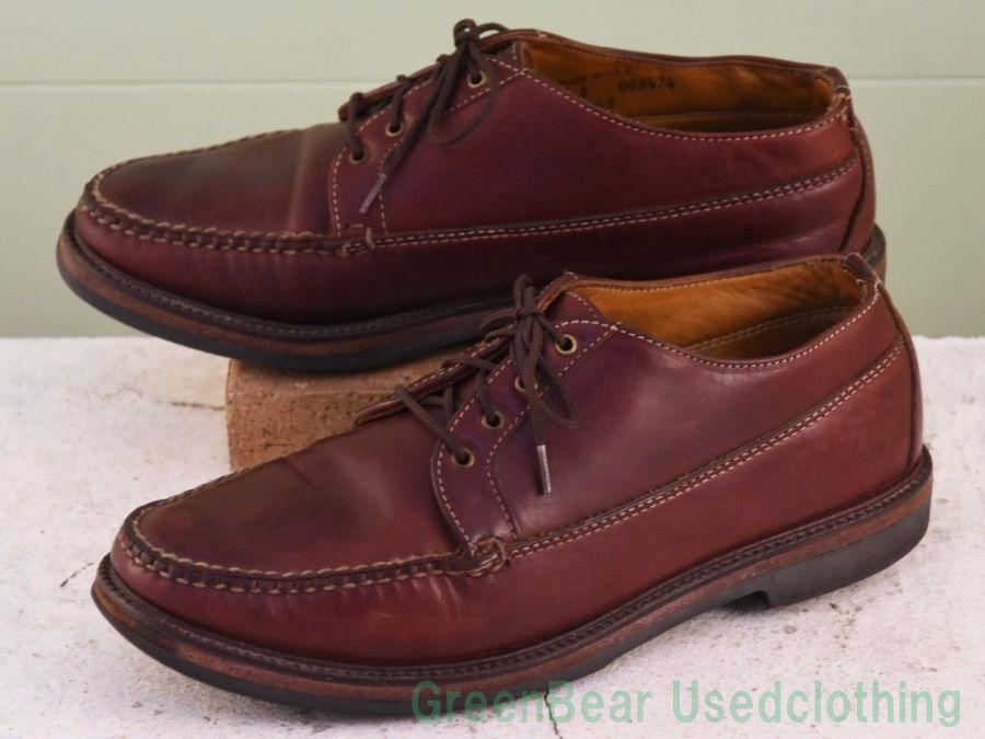 Y010◆ ALDEN ビンテージ メンズシューズ ワイズ細め 茶 9.5E 27.5cm