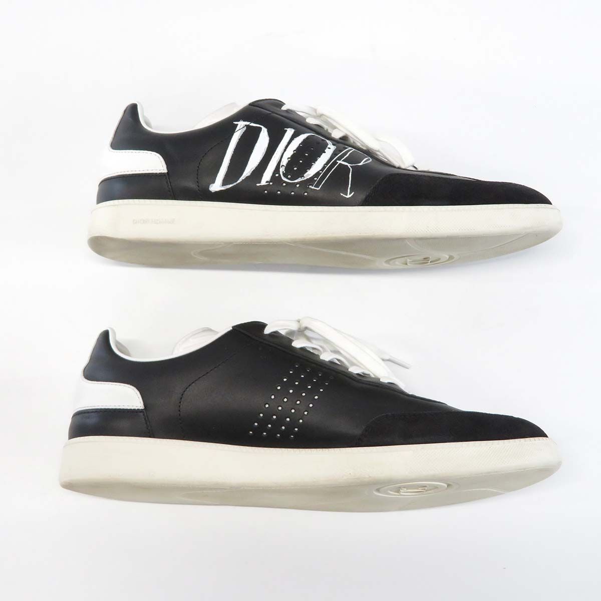 ディオール B01 ALEX FOXTON コラボ ロゴ スニーカー ディオールオム メンズ ブラック Dior【中古】 【アパレル・小物】 -  メルカリ