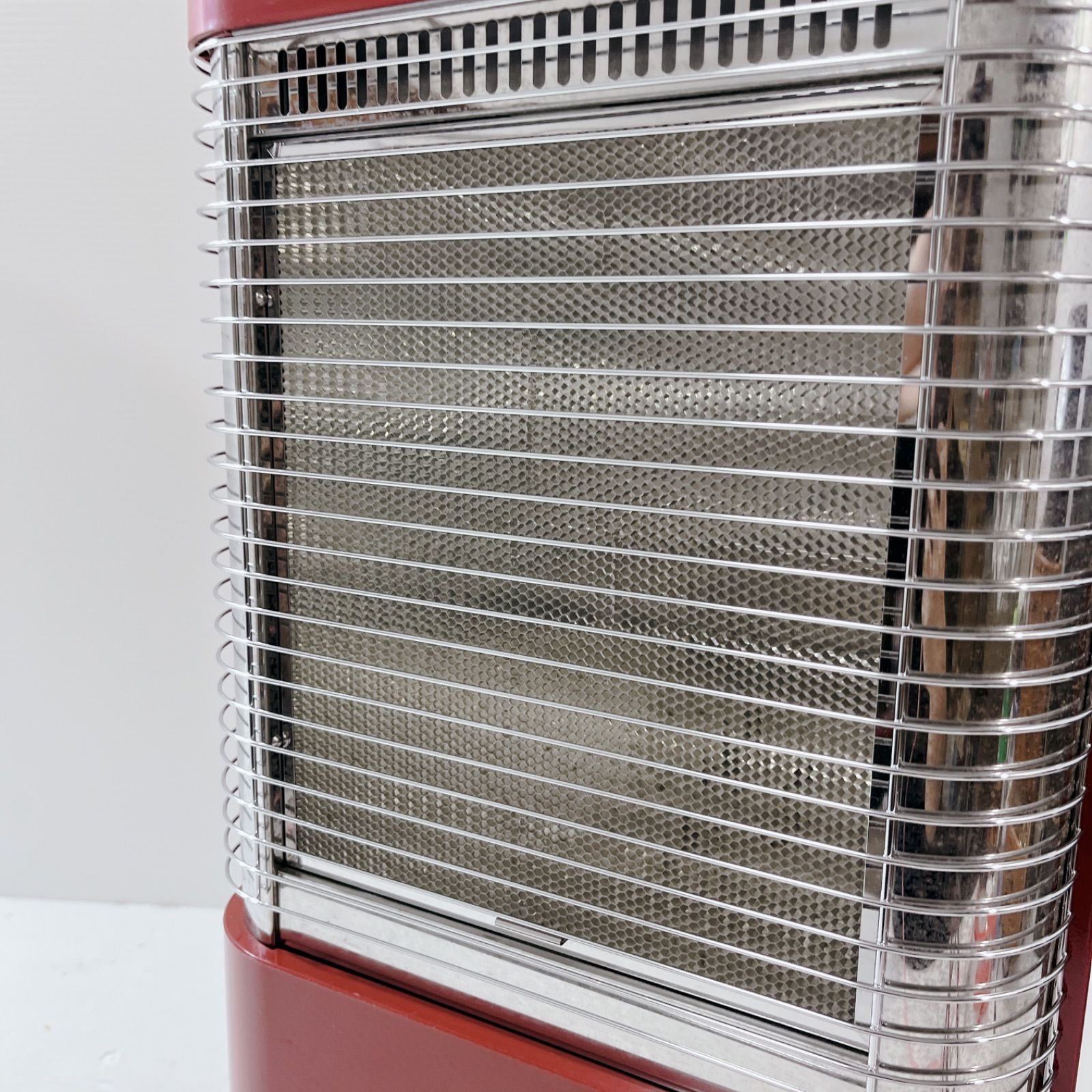 National 電気ストーブ パワークリスタル DS-803 ワインレッド 電気 