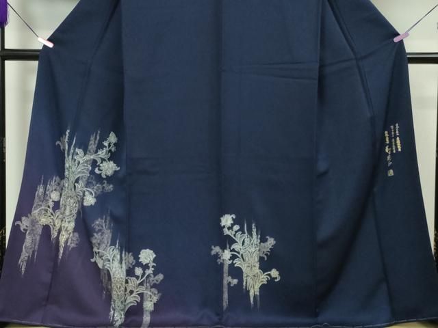 平和屋本店□極上 金彩友禅 卓越技能者・名工・和田光正 訪問着 洋花文  