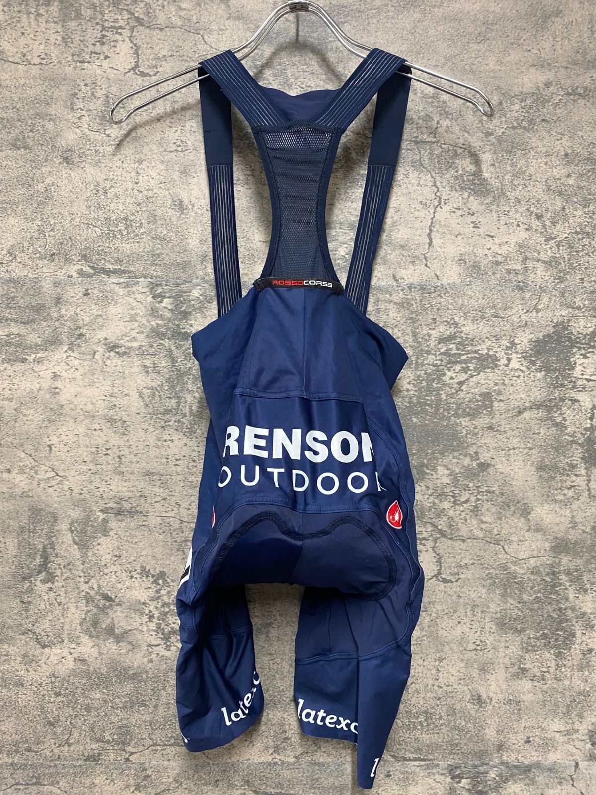 JF622 カステリ CASTELLI ロッソコルサ ROSSO CORSA ビブショーツ 濃紺 M SOUDAL QUICK STEP