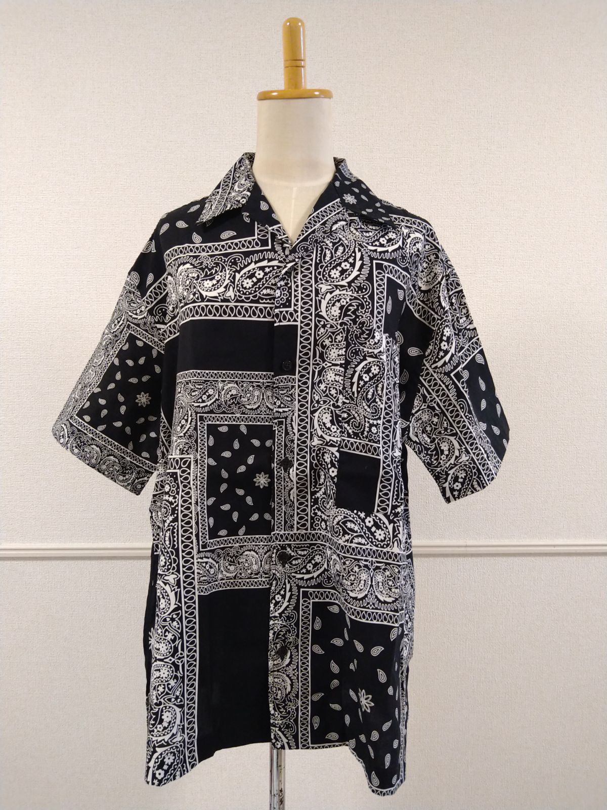 destin BANDANA SHIRT MALIBU デスティン バンダナ シャツ ブラック ホワイト マリブ