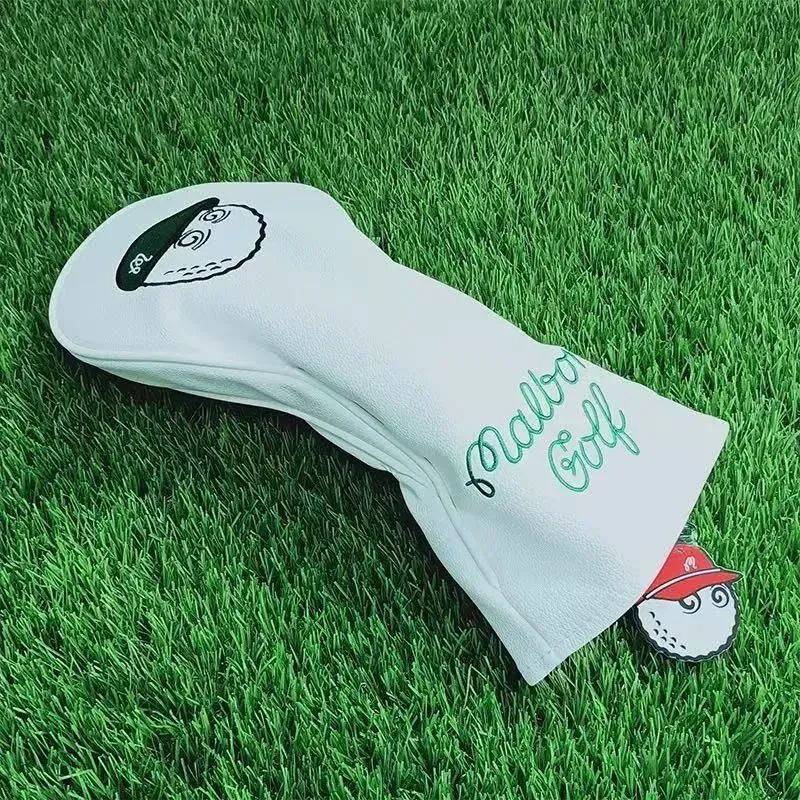 新品 malbon golf マルボンゴルフ クラブ ヘッドカバー ホワイト