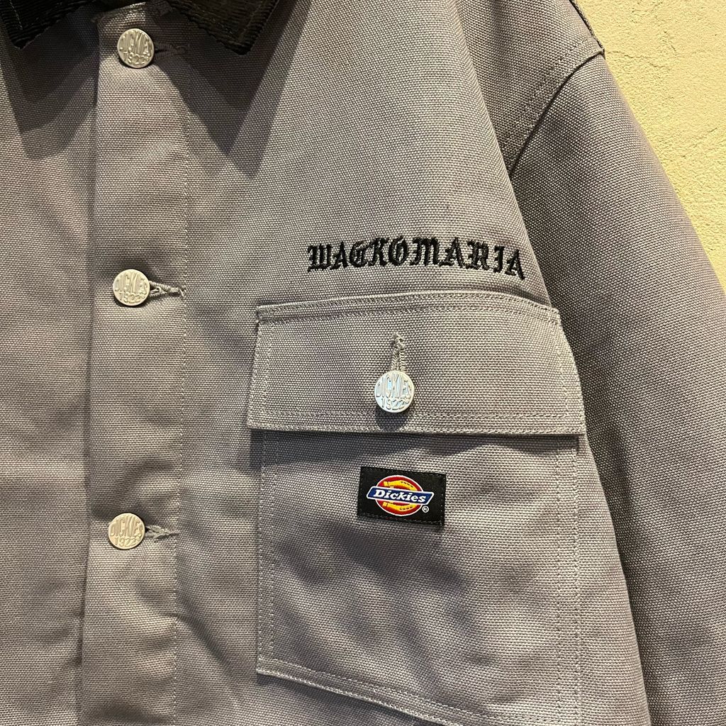 WACKO MARIA Dickies ワークジャケット　グレー ワコマリア、ディッキーズ独自の生地を採用したカバーオールと