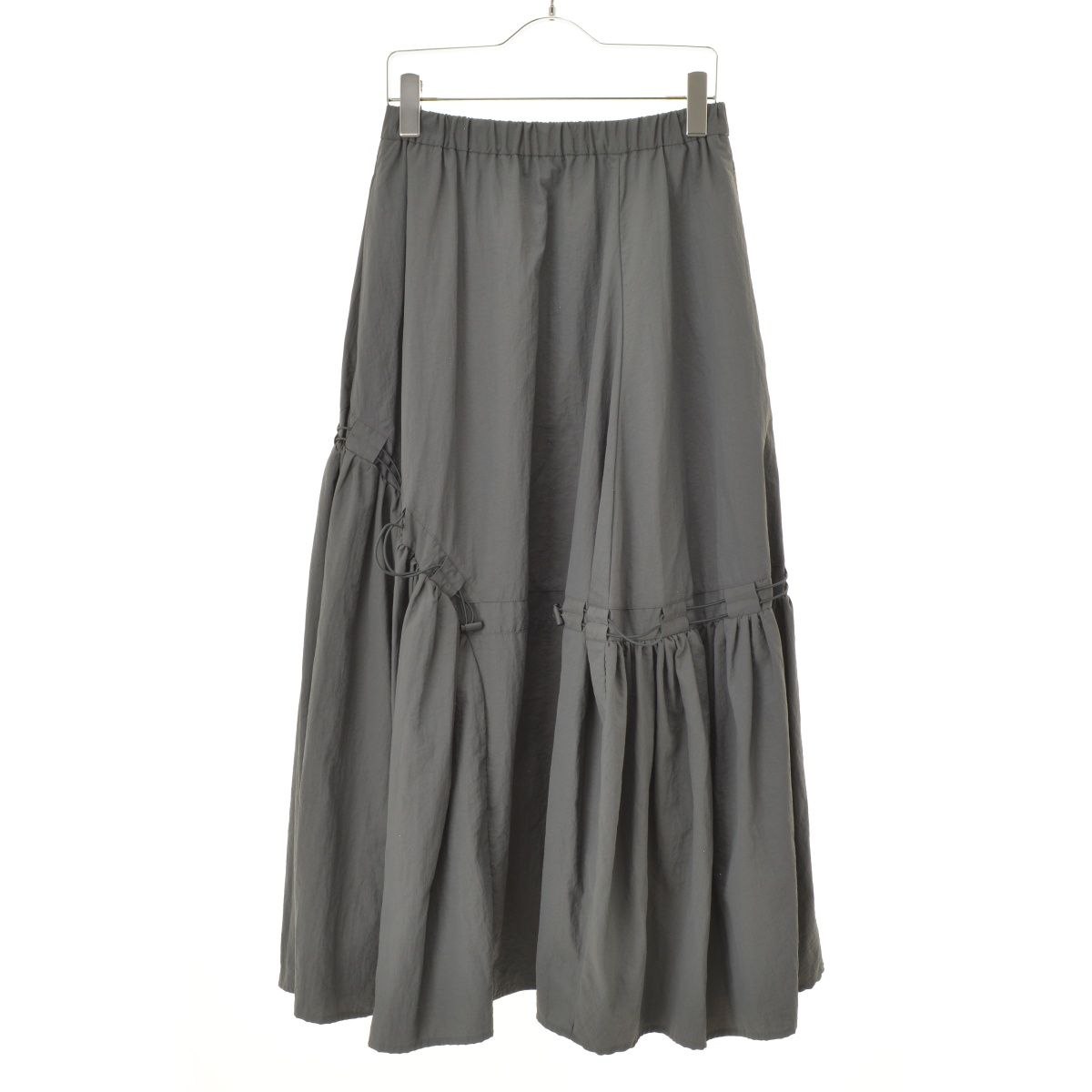 nagonstans】470GS431-0360 asymmetry drawstring skirtマキシスカート  