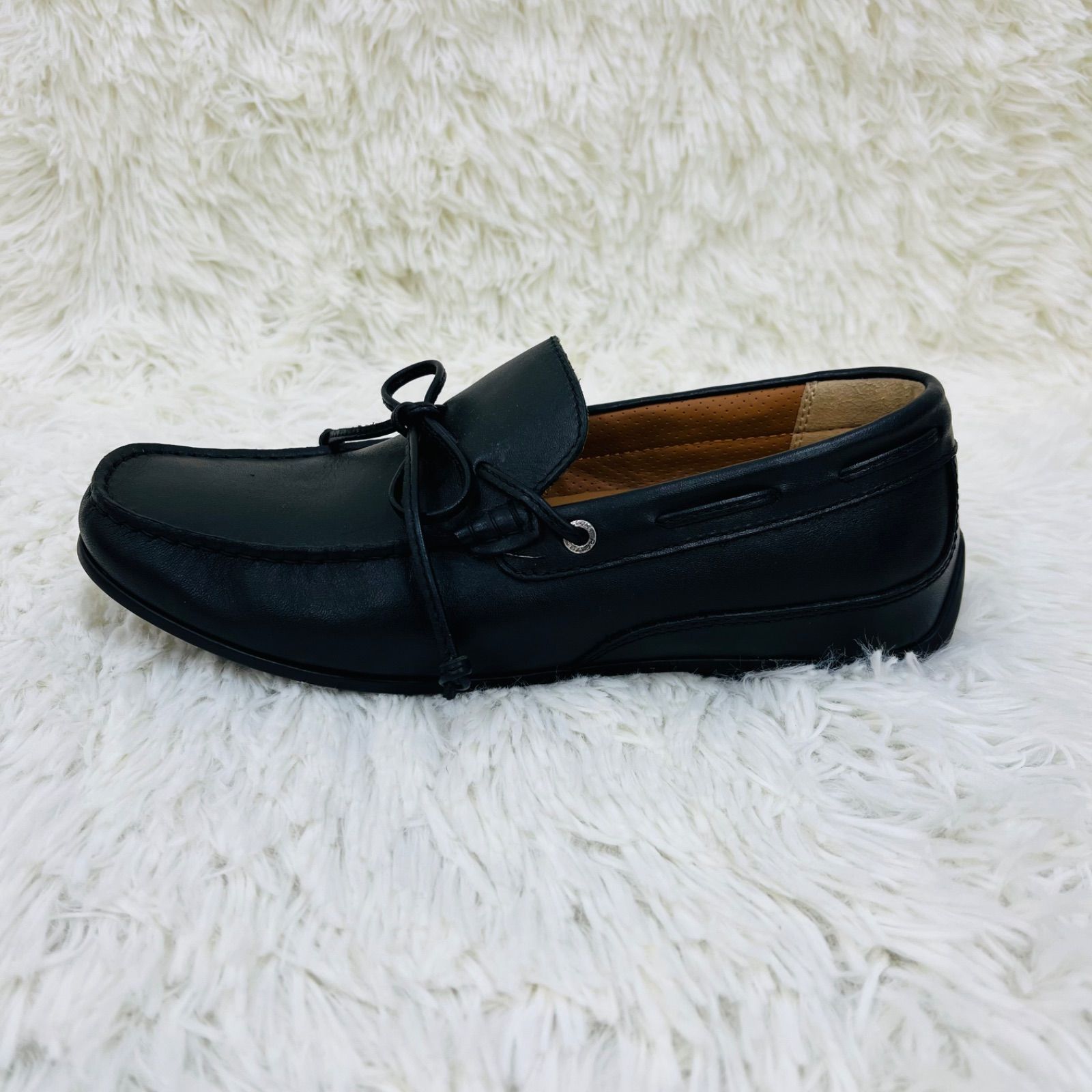 REGAL リーガル ドライビングシューズ ローファー 牛革 レザー 黒 ブラック24.5cm NC19A 55PR