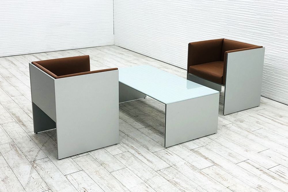 3点セット】 カッシーナ イクスシー エアフレーム 中古 Cassina IXC. ソファー 1人用ソファー 中古オフィス家具  【A000003206】 - オンライン半額