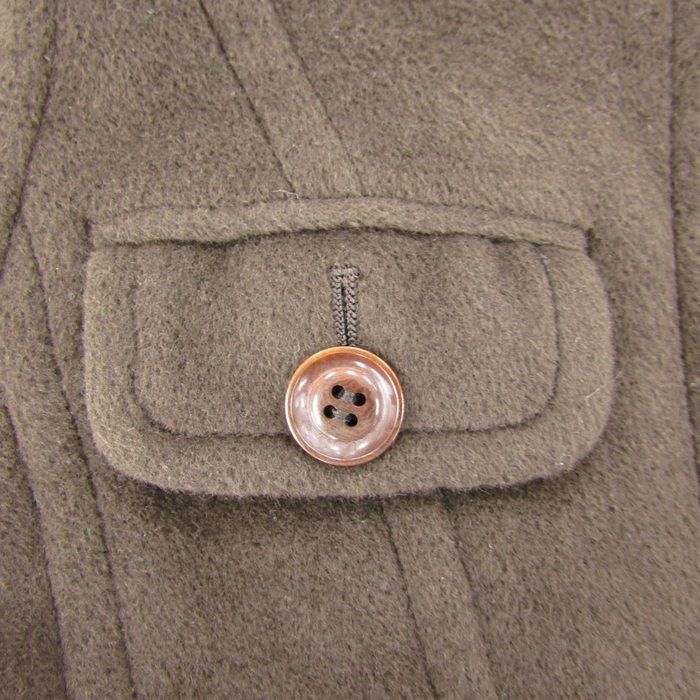 セオリー ロングコート スタンドカラー アンゴラ混 ベルト付き  