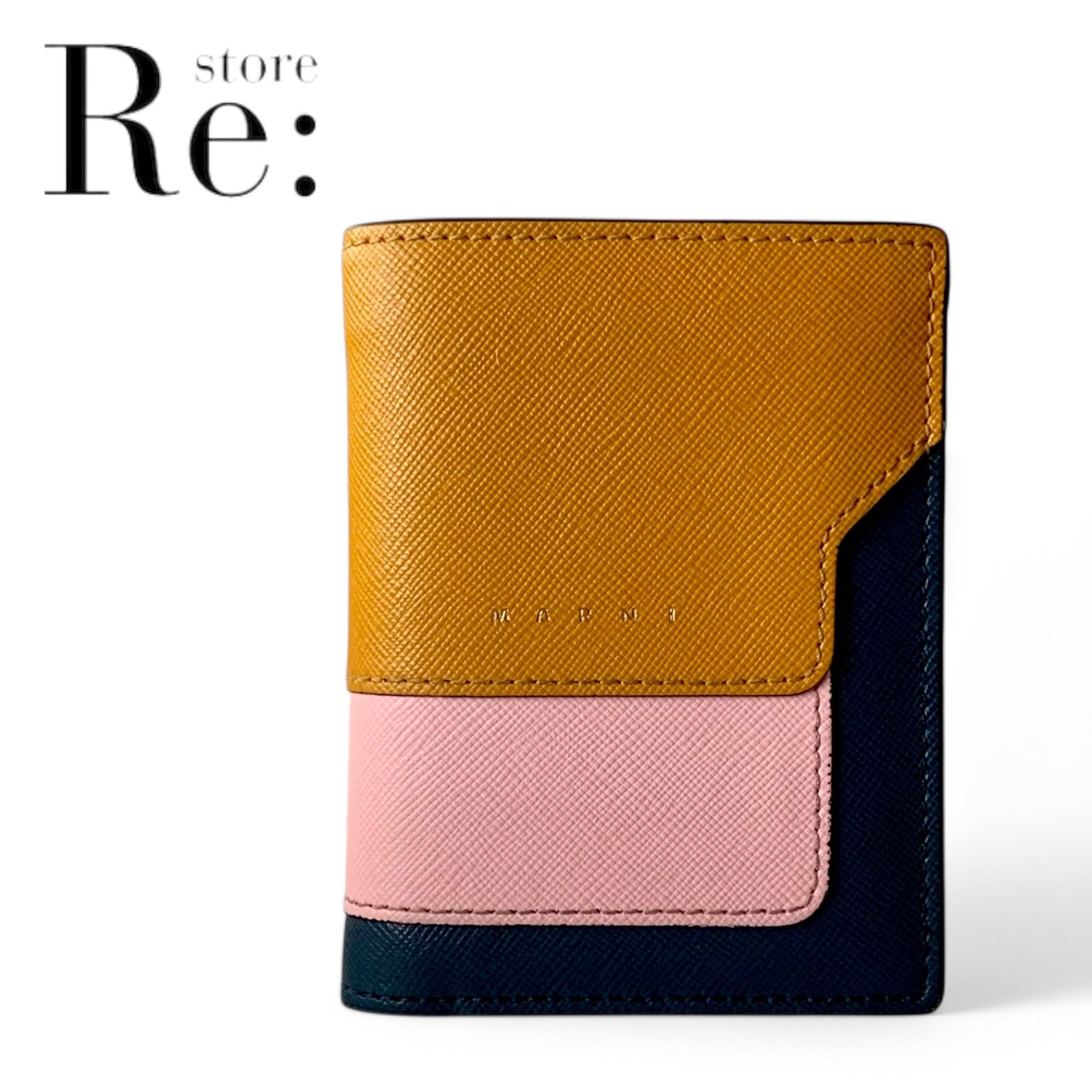 極美品】MARNI マルニ レザー バイフォードウォレット マルチ 極美品】MARNI マルニ レザー バイフォードウォレット マルチ