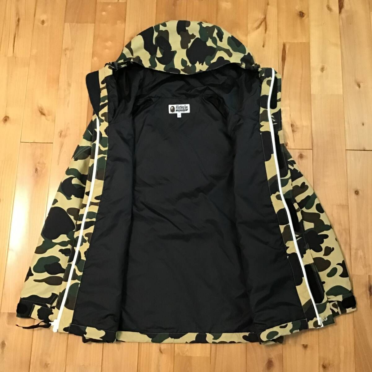 A BATHING APE スノボJKT 黄カモ初期モデル アベイシングエイプ 96年製 90s 初期 archive アーカイブ1st