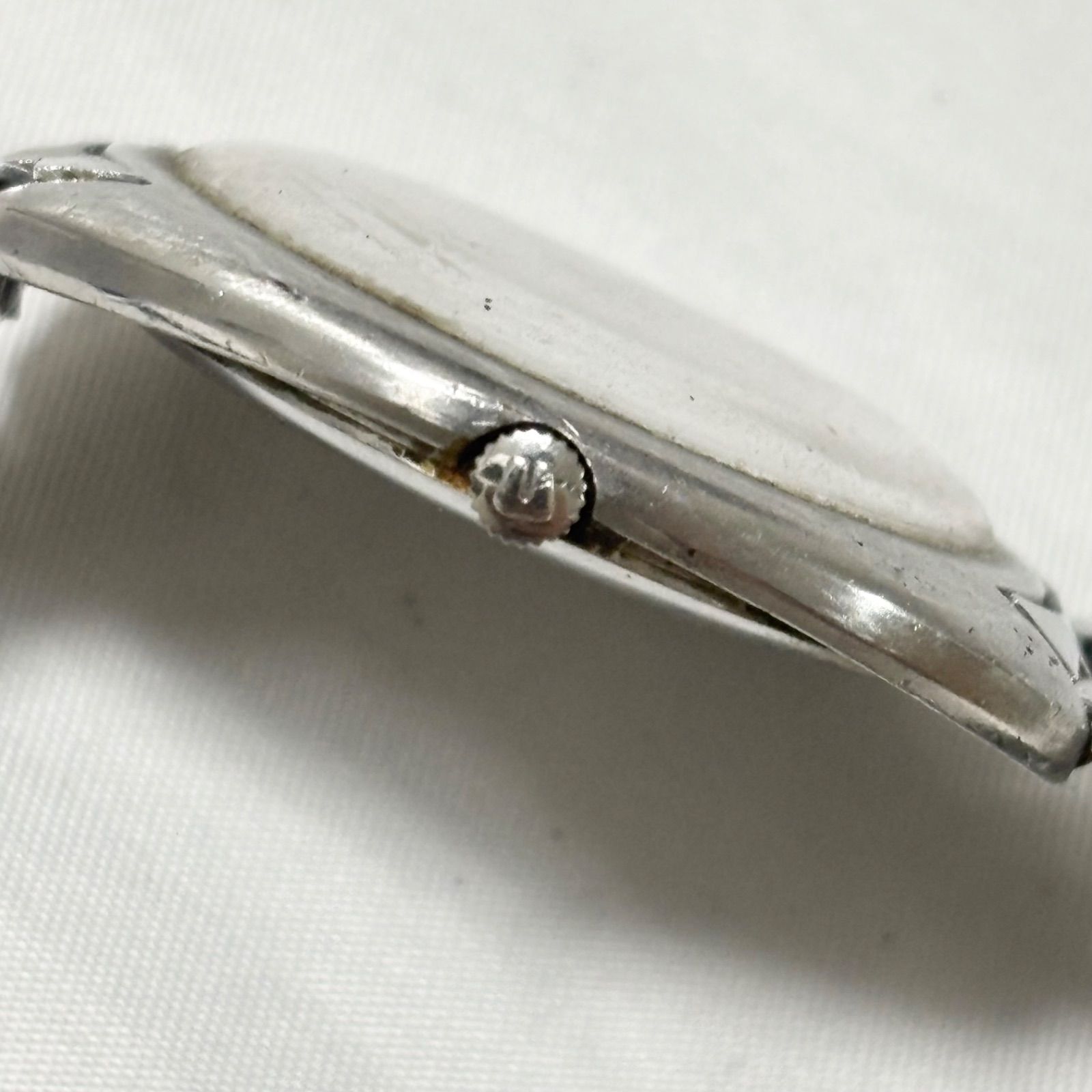 GENEVE|ユニバーサルジュネーブ|ホワイトシャドウ|自動巻き腕時計|ホワイト×シルバー|動作品|稼働品| 品