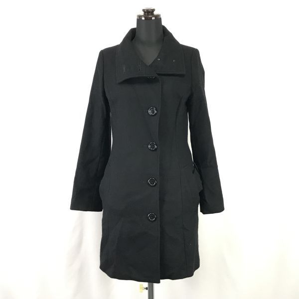 ☆新品タグ付き☆アプワイザーリッシェ☆ブラック☆ピーコート アプワイザーリッシェ☆アンゴラ混ウール/ロングコート/アウター