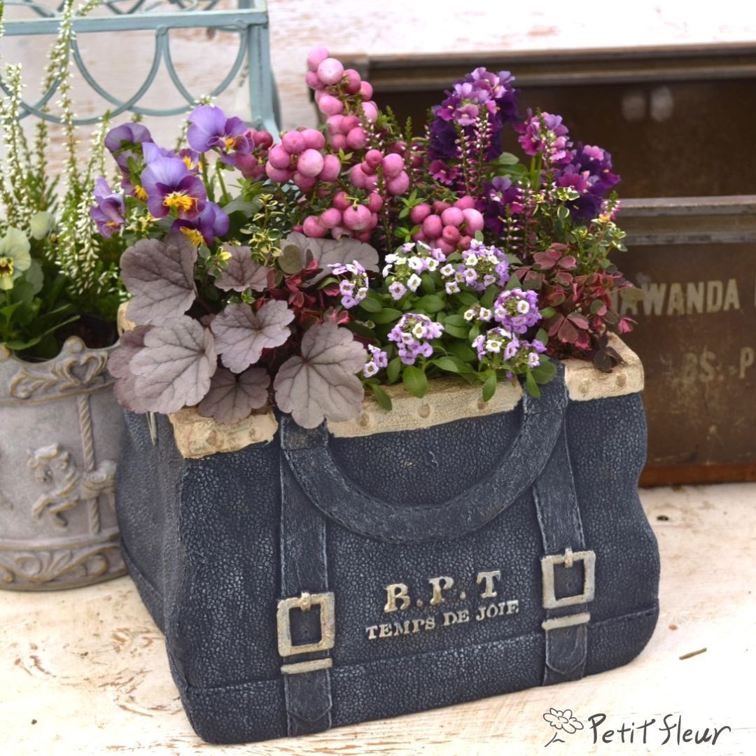 母の日にも♪ 寄せ植え花□大人可愛いバスケット 寄せ植え 花□大人