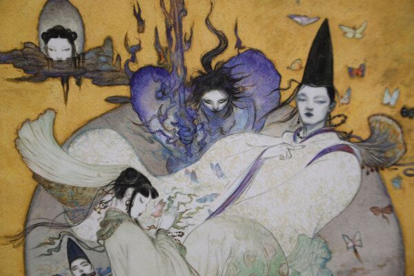 ●未使用…超美品…天野喜孝…孤軍…絵画…版画…超希少 天野 喜孝、騎神来たりぬ、厳選、希少画集・額装画、美麗！人気