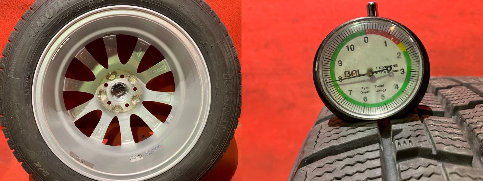 育児 スタッドレスタイヤホイールセット 205|55R16 GOODYEAR ICE NAVI7 16x6.5 50 100|5H 社外 AZ SPORT 4本SET クラシックな