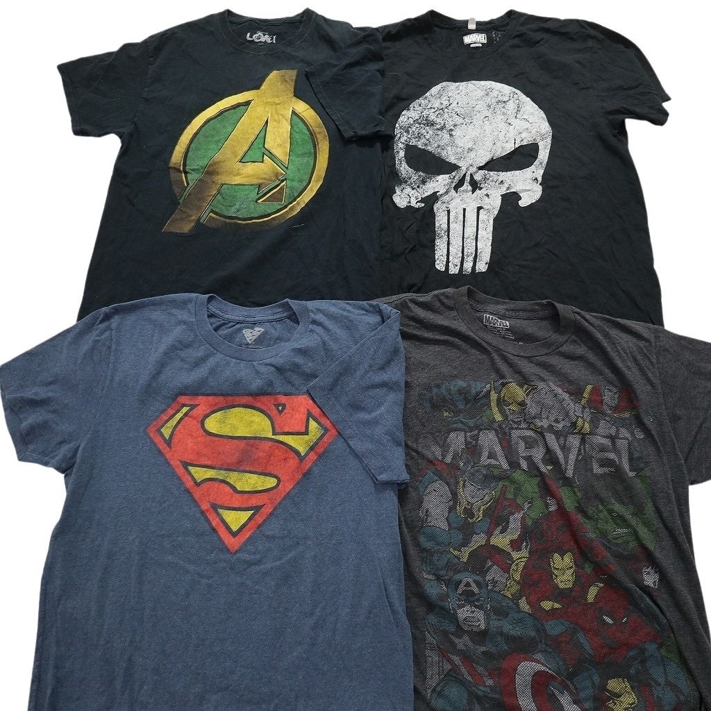 マーベル　DC まとめうり 古着卸 まとめ売り マーベル DCコミック 半袖Tシャツ 16枚セット