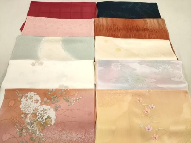 平和屋着物 和装小物 帯揚げ10枚セット 正絹 DAAX2090xg