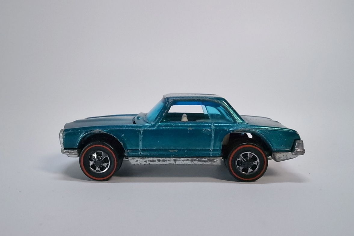 エメラルドグリーン ホットウィール メルセデス ベンツ 280SL 香港 Hot Wheels Redline 1969 Mercedes Benz 280 SL Emerald Green Hong Kong