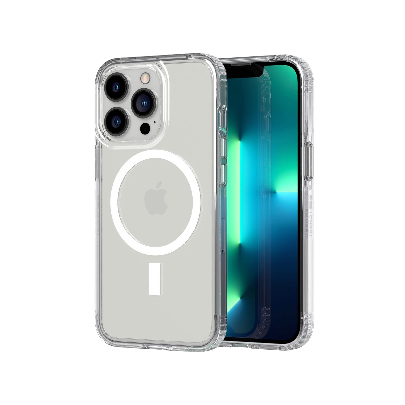 Tech21 Evo Clear (MagSafe) iPhone 13 Pro用 - 透明 MagSafe 電話ケース 12フィート マルチドロップ保護 Clear - iPhone (MagSafe) 17e&frasl;16e&frasl;15&frasl;14&frasl;13 6.1