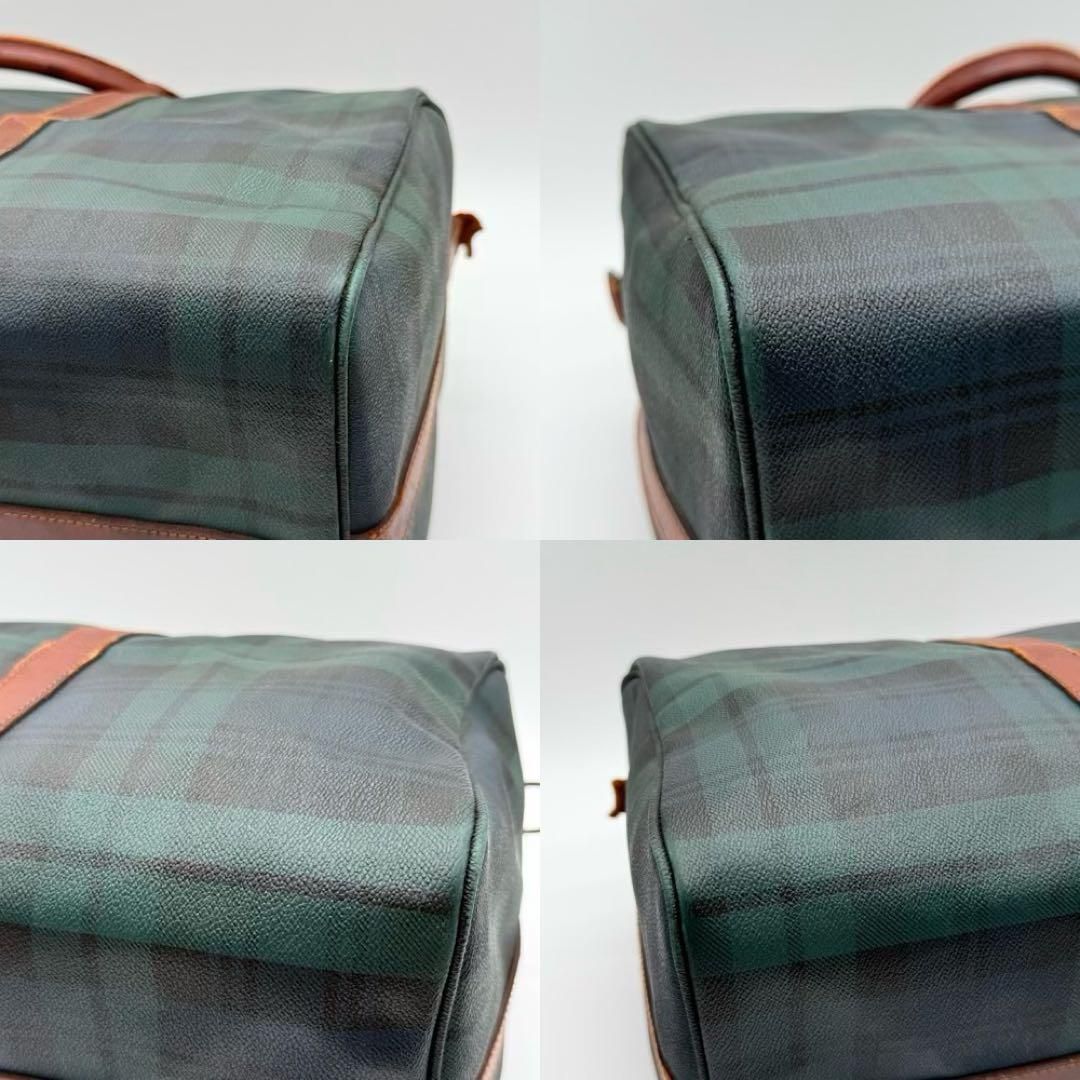 良品】RalphLauren タータンチェック ボストンバッグ ヴィンテージ