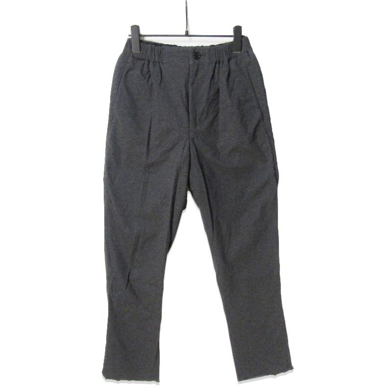 山内 フリーカット強撚ポンチ・パンツ チャコールグレー 強撚フリーカットポンチ・ダブルジャケット＆ワンタックイージー