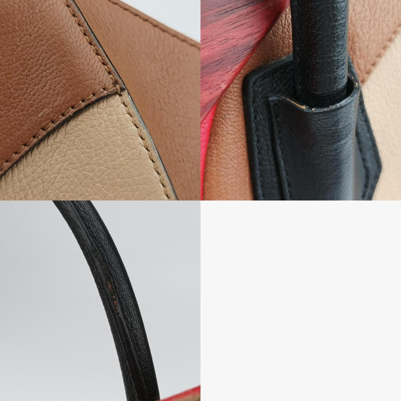 ジバンシーGivenchyアンティゴナ レッド×ブラウン×ベージュ レザー 3C0192 WWW_MORNINGWALKER_COM