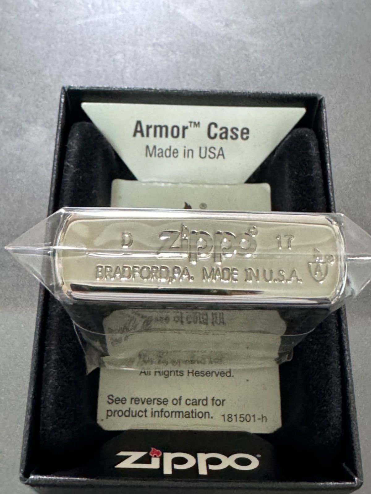 zippo シュプリーム シルバー ダイヤモンドカット アーマー 両面