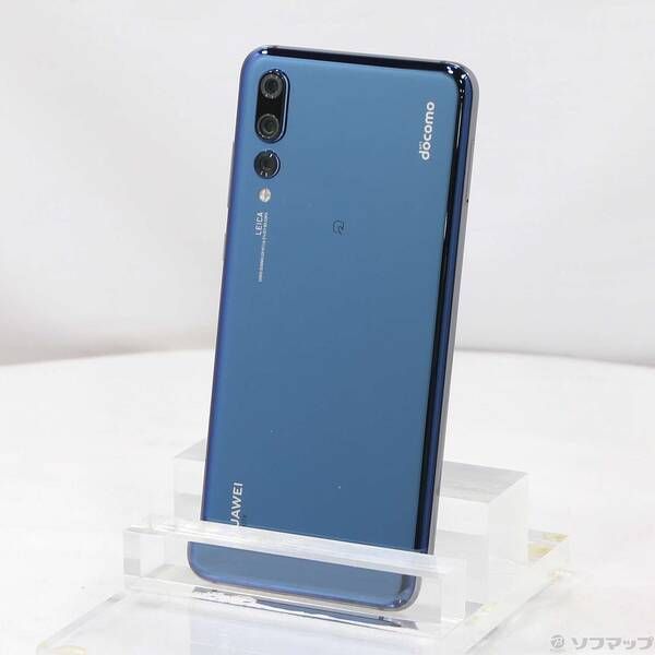 中古品〕 HUAWEI P20 Pro 128GB ミッドナイトブルー HW-01K docomo