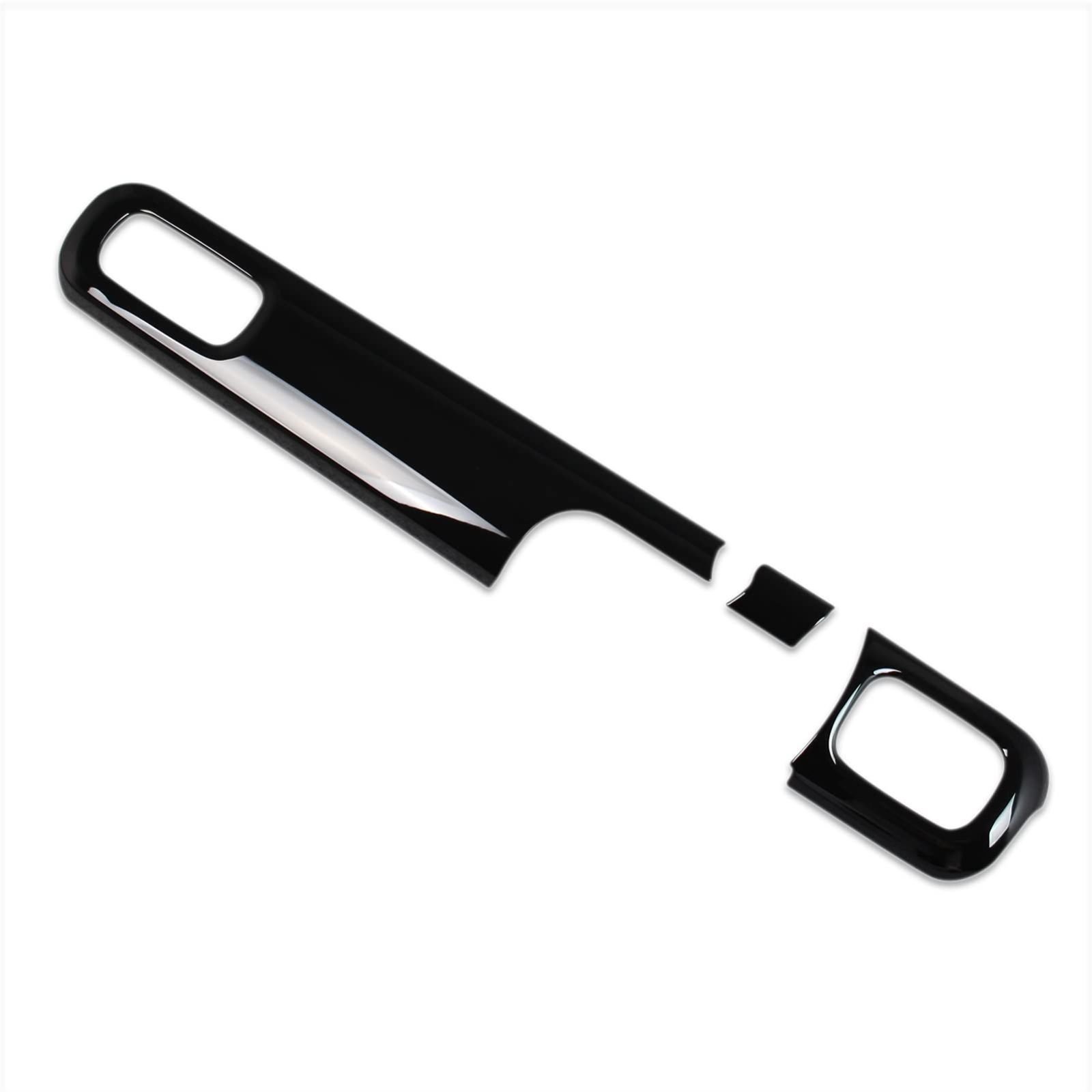 ピアノブラック RUIQ ダイハツ 新型 ムーヴキャンバス LA850S LA860S 内装 センターコンソール カバー リム ガーニッシュ DAIHATSU MOVE CANBUS 設計 (ピアノブラック)