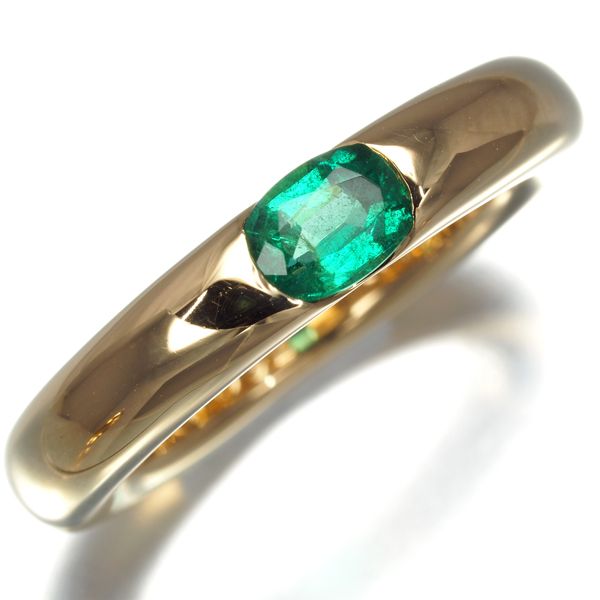カルティエ リング エメラルド エリプス 51号 K18YG #168367 - メルカリ 