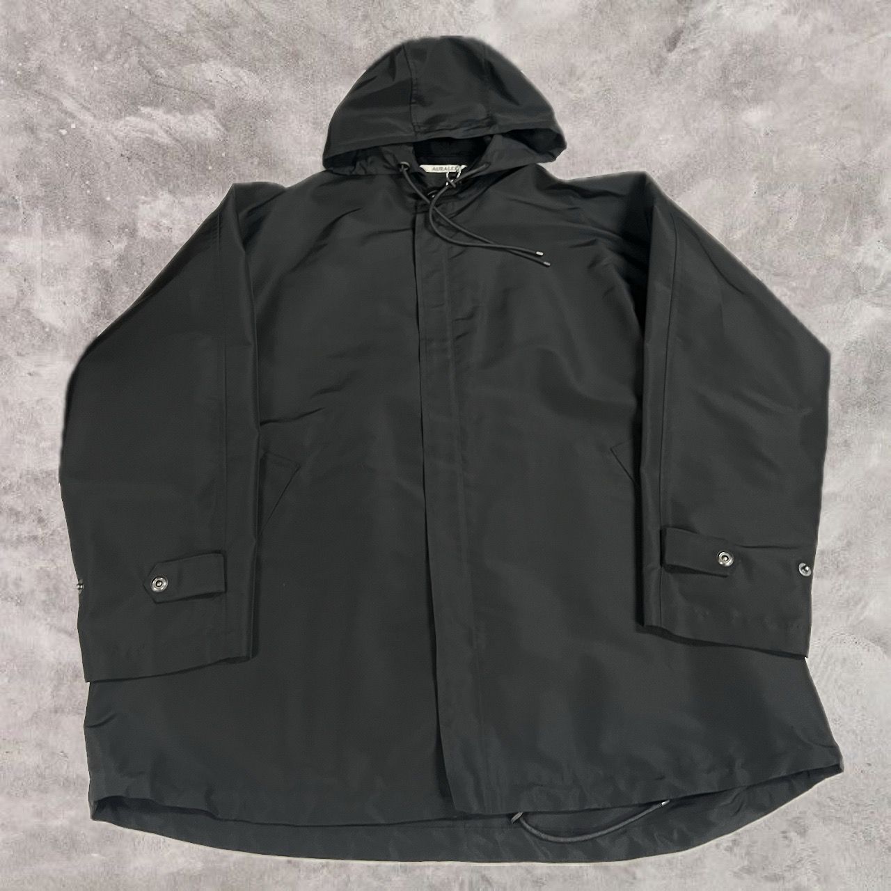 67.AURALEE 22SS Silk Polyester Grosgrain Hooded Blouson サイズ4