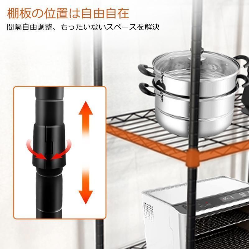 スチールラック スリム 幅60 3段 キッチンラック 80cm 頑丈 オープンラック メタルラック シェルフ ラック パイプラック キッチンワゴン ス WWW_SKLAD-KIRPICHA_RU