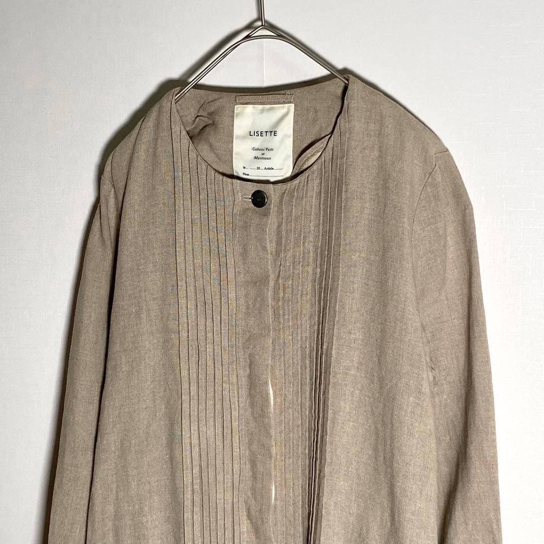 ピンタック リネン100％