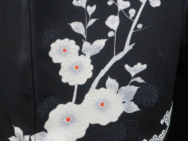 正絹黒着物 楽天市場】【新品】結城紬 着物 正絹 袷 小倉商店 80亀甲 黒紫