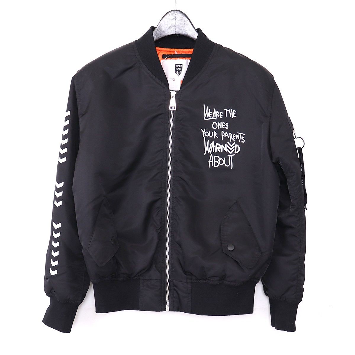 NERDUNIT EMBLEM LINE MA1 BOMBER JACKET XS