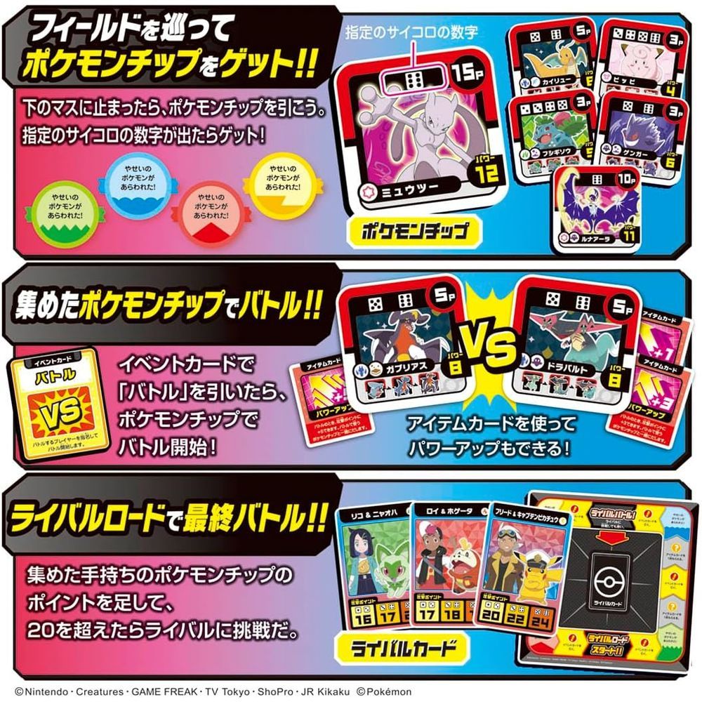 タカラトミー ポケットモンスター ポケモン ボードゲーム ゲットバトルアドベンチャー 6歳以上 パーティゲーム dショッピング  |【送料無料！】ポケットモンスター ポケモン ボードゲーム ゲットバトルアドベンチャー 【すごろく ミニゲーム集 グッズ 雑貨 玩具 おもちゃ ...