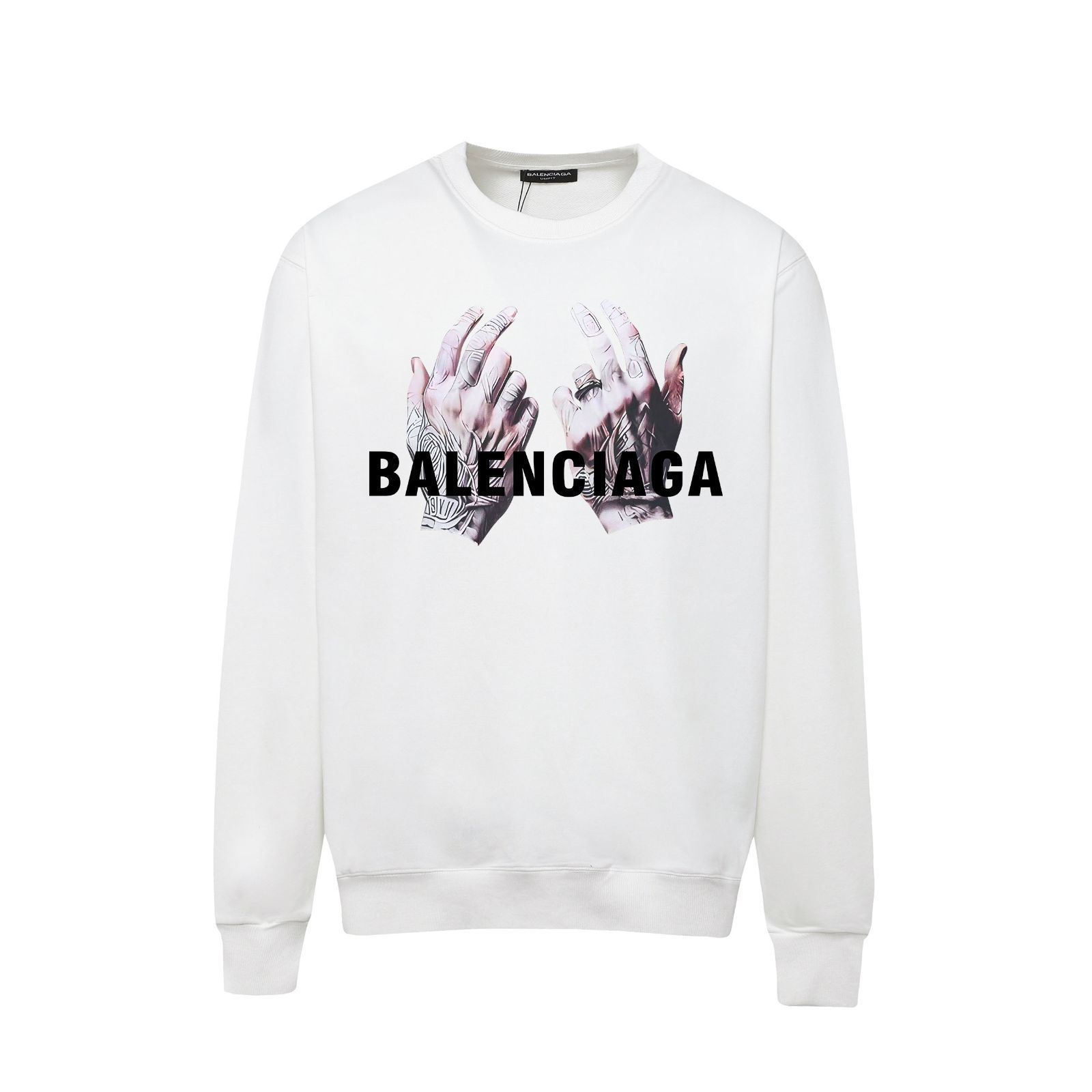 【国内発送】BALENCIAGA ビスコースベルベット スウェットシャツ Balenciaga パリセーガ ロゴスウェットシャツ [本日特価|新品未