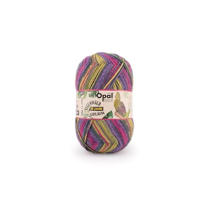 毛糸 ソックヤーン Opal オパール Regenwald20(レーゲンヴァルト20) 6ply（6本撚り） ウール混 8577.サリー