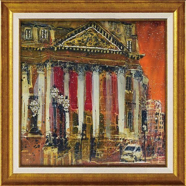 黒木邦彦、【入江の船】、希少な額装用画集より、新品額装付 2025年