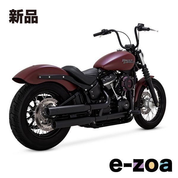 VANCE&HINES（バンスアンドハインズ） Eliminator300 PCX エリミネーター ブラック マフラー SOFTAIL 18-22 46312 (2630364)