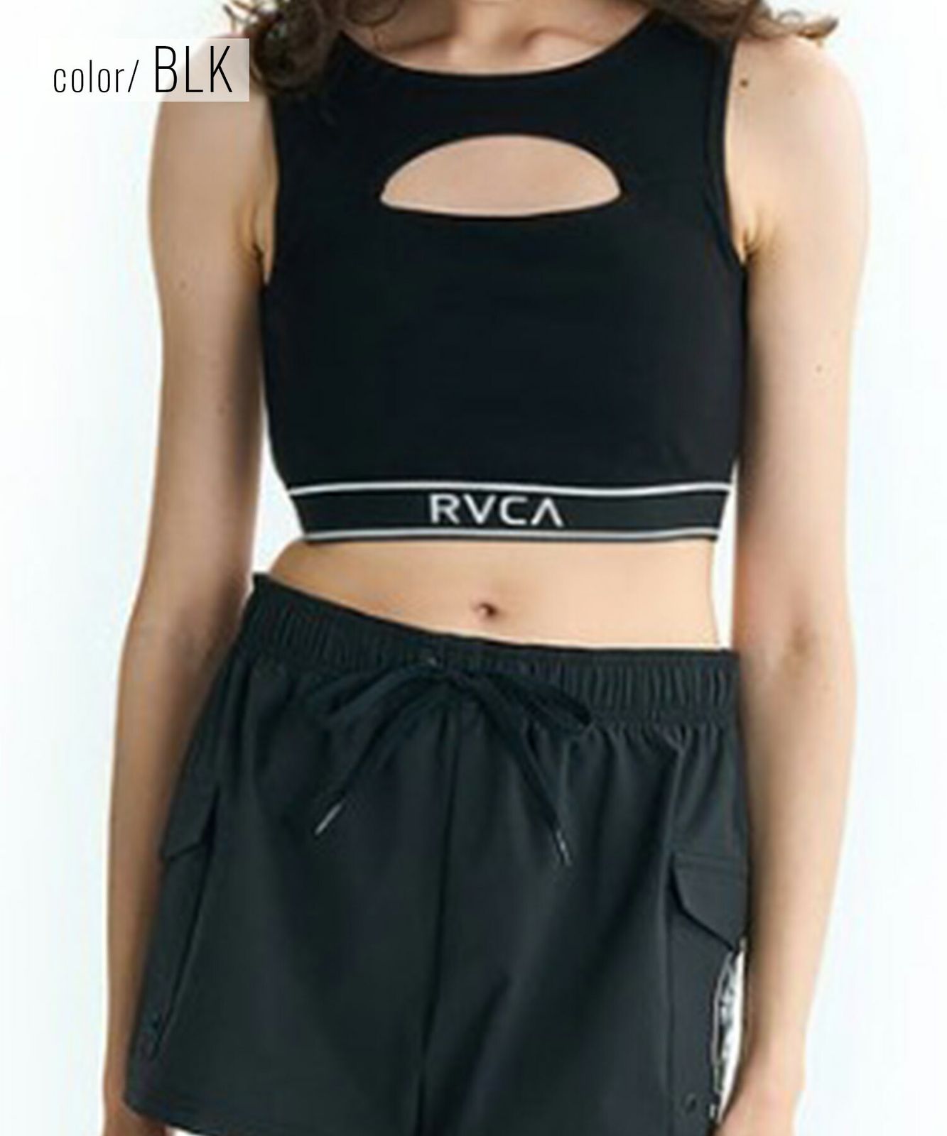 RVCA ルーカ タンクトップ レディース クロップド丈 ショート丈 シンプル BF04C-858 ムラスポ公式】新品 RVCA ルーカ タンクトップ レディース