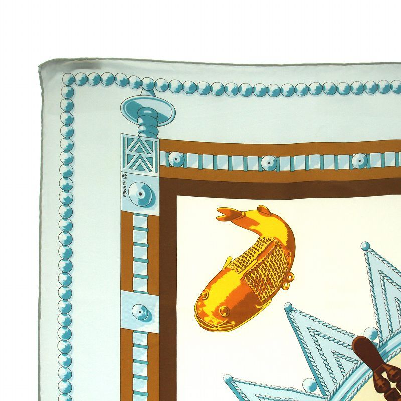 エルメス HERMES カレ90 アフリカのスプーン CUILLES D'AFRIQUE