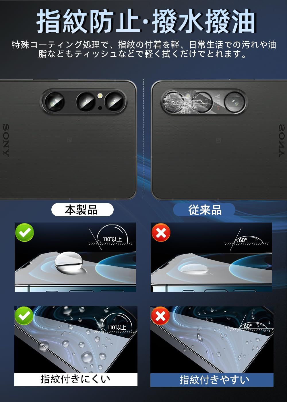 新品 ZXZone Xperia 1 VI カメラフィルム アルミ合金製＋AR高透過率