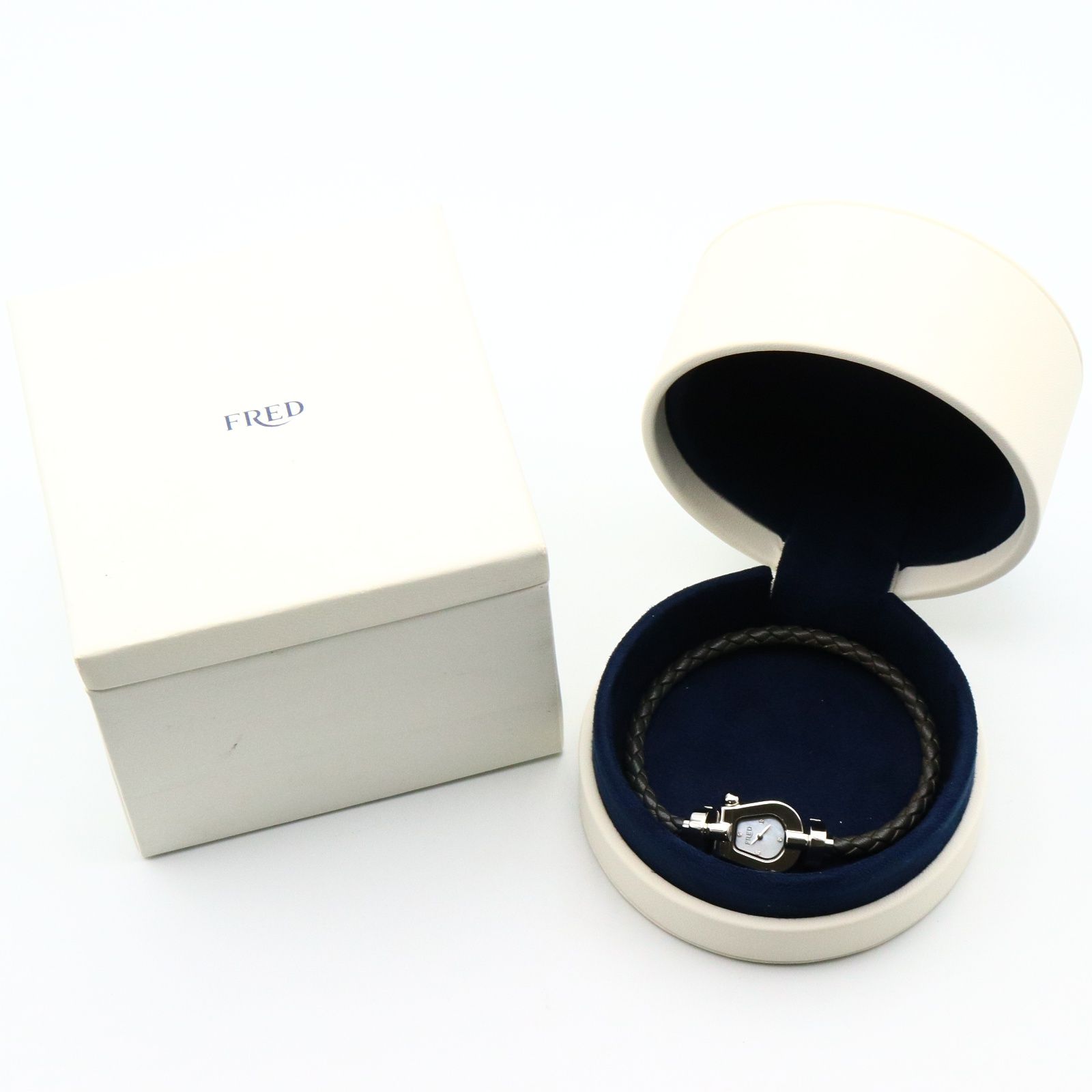 フレッド FRED 腕時計 フォース10 FD070110 ホワイトシェル ステンレス  