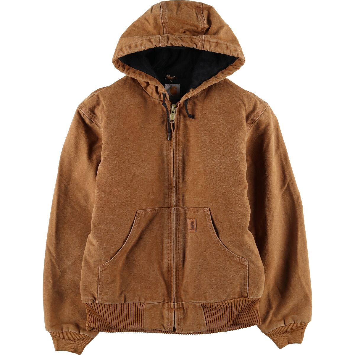 古着 カーハート Carhartt アクティブジャケット ダックフルジップパーカー メンズS相当/eaa505125