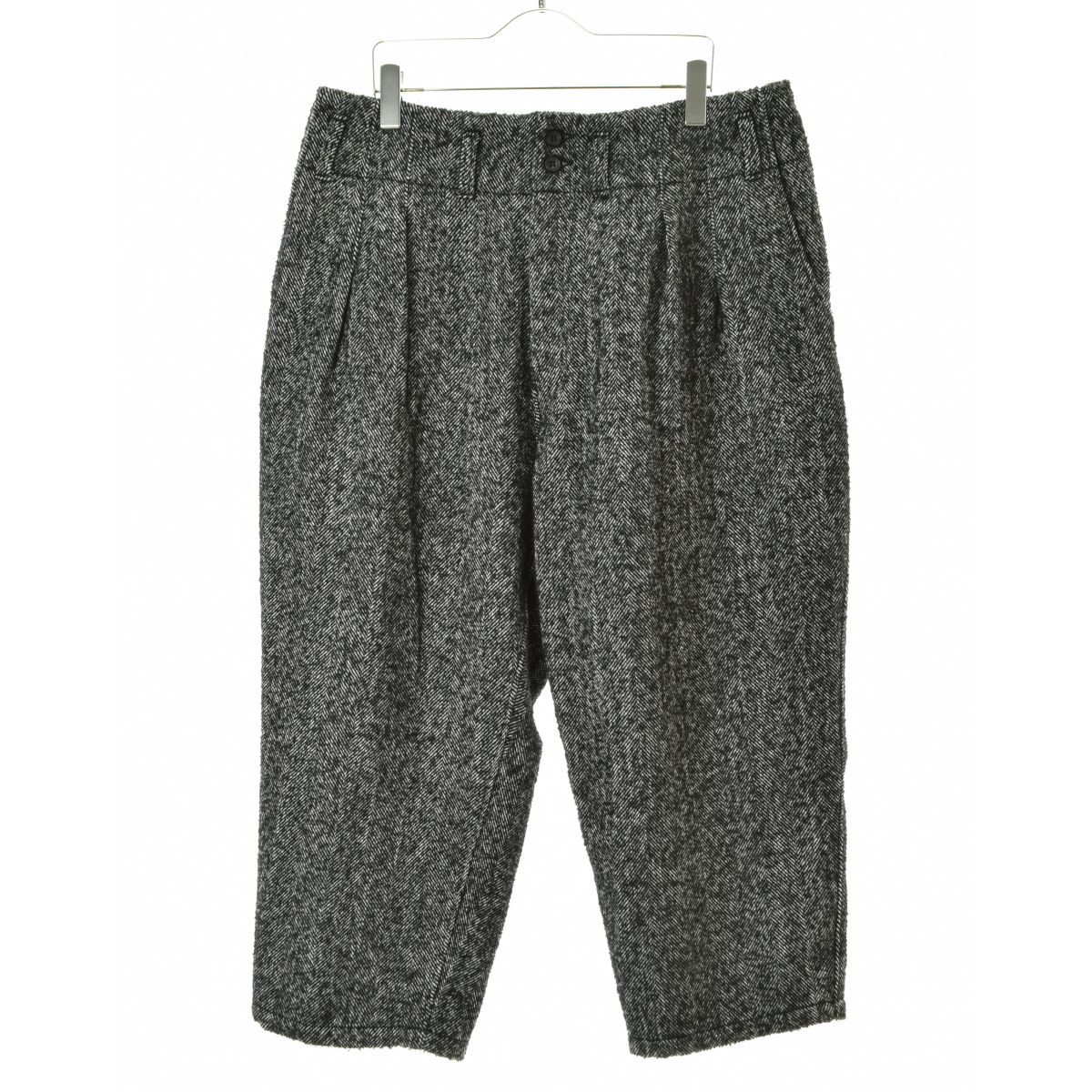 【ANCELLM】ANC-PT06 WOOL HERRINGBONE WIDE PANTSウールパンツ