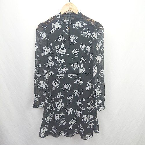 美品♡LIPSYレースワンピースS Lace Ladies パーティードレス 総レース ワンピース 七分袖