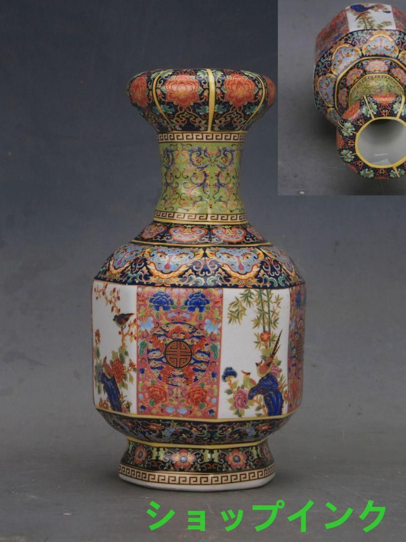 花鳥八方瓶は清雍正琺瑯彩窓窓瓶 景徳鎮 陶磁器 装飾品 現代工芸品 美術品 置物 花鳥八方瓶は清雍正琺瑯彩窓窓瓶 景徳鎮 陶磁器 装飾品 現代工芸