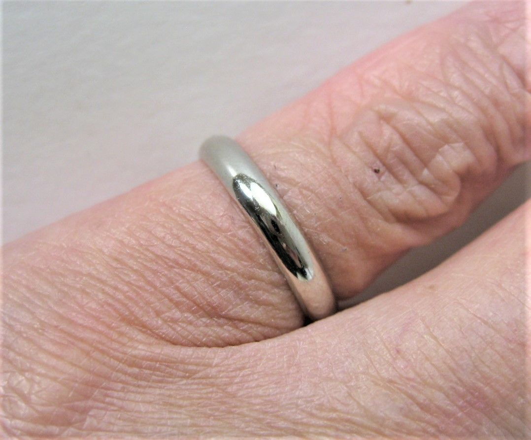 感謝報恩 Pt850 プラチナ 甲丸 マリッジリング 結婚指輪 サイズ #10.5