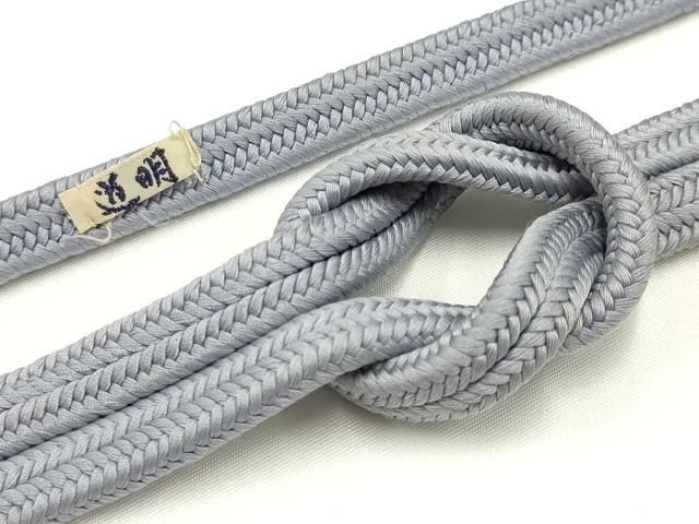 平和屋着物● 上 有職組紐道明 帯締め 冠組 薄鼠色 宮内庁御用 国立博物館御用 東京芸術大学御用 AABA9930ay